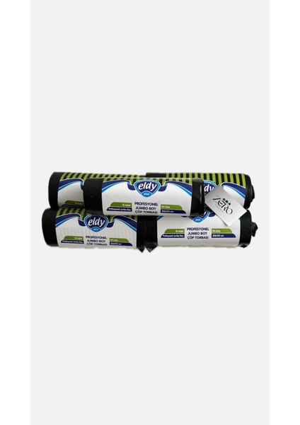 Profesyonel Jumbo Boy Çöp Torbası 80X110 cm (90 Litre) – 5 Rulo / 50 Adet 800 Gram