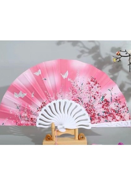 Plastik Desenli Yelpaze