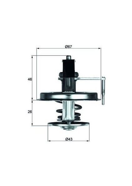 TX22.84D - Termostat 84 C Mercedes S-Class M116 M117 W126 C126