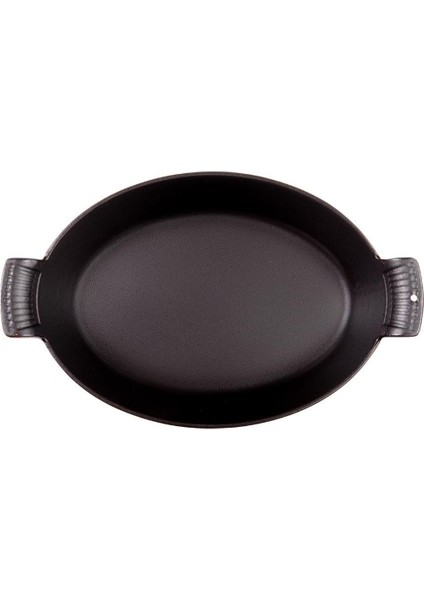 16*14,5 cm Oval Düz Tabak Sahan Mat Siyah indirimleri