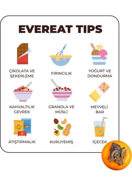 Cennet Hurması Kuru Meyve Cipsi 20 G x 3 Adet Dondurularak Kurutulmuş Meyve fırsatları