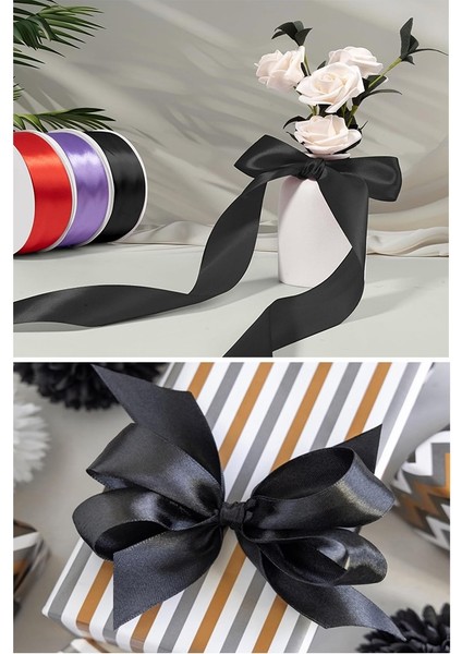 Yeşil Kurdele Saten 2 cm 10 Metre 2 Adet Saten Kurdela Parlak Hediye ve Süsleme Şeridi Süs Paketleme Çiçek Saç El indirimleri