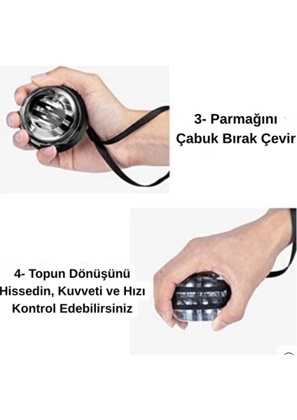 Bilek Güçlendirici Işıklı Egzersiz Bilek Topu Wirstball fırsatları