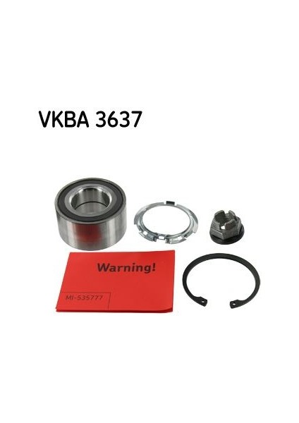 Teker Rulmanı On Renault Megane Clıo Captur Kangoo Logan Sandero / Mercedes Cıtan W415 / Nıssan Mıc Ra K12 03-10 / Note E11 06-12 Abs Lı