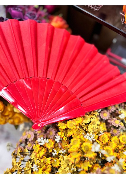 Plastik Yelpaze Kırmızı