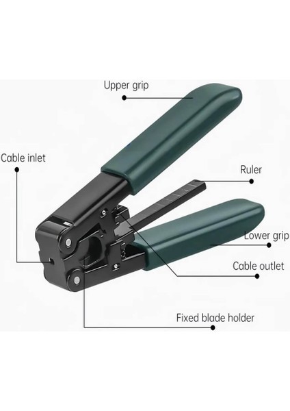 Fiber Optik Kablo Soyma Pensesi Ftth Fiber Optik Kablo Soyucu Sıyırıcı Kesici Pense indirimleri