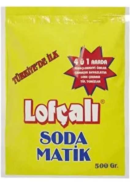 Soda Matik Kireç Önleyici Leke Çıkarıcı Tül Beyazlatıcı 500 gr fiyatları