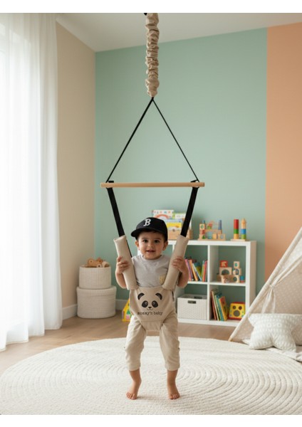 Bebek Hoppala Zıpzıp Emniyet Kemerli Yaylı Bebek Yürüteci Bej fiyatları