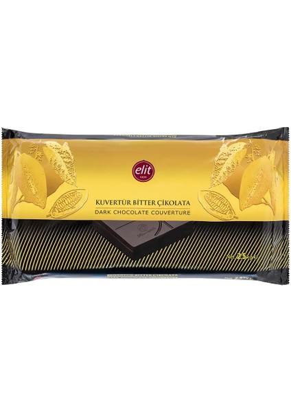Bitter Kuvertür Çikolata 2,5kg Glutensiz fırsatları