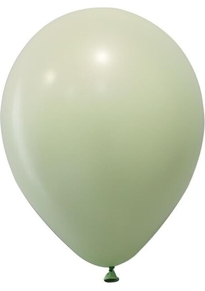 Pastel Balon Makaron Yeşil 10'lu