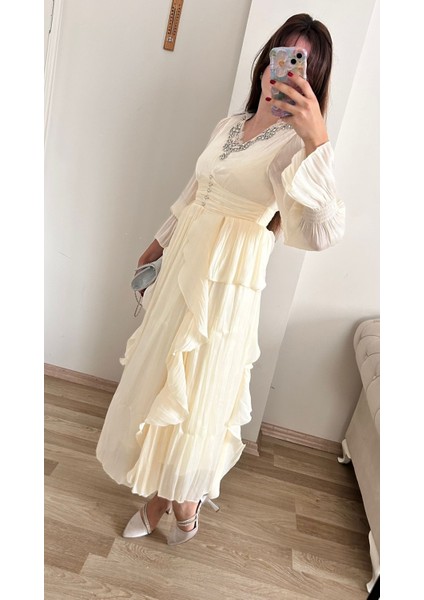 Ithal Diana Güpürlü Elbise modelleri