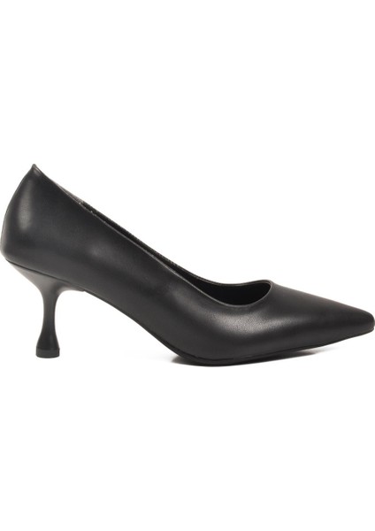 695033 Z Siyah Cilt Kadın Topuklu Ayakkabı fiyatları