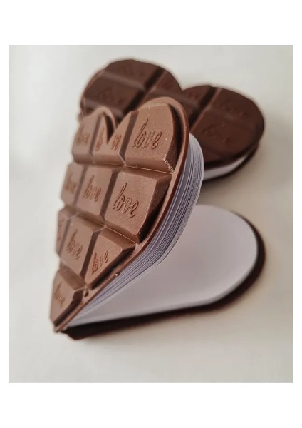 Kalp Tasarımlı Çikolata Not Defteri fiyatları