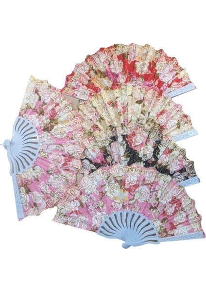 Yelpaze Karışık Renk 12 Adet