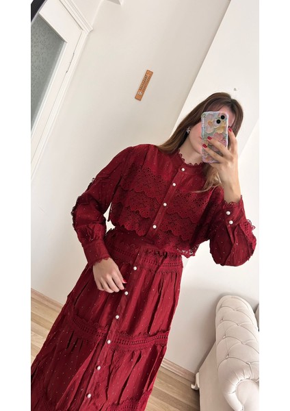 Ithal Güpürlü Pırlantalı Elbise fiyatları