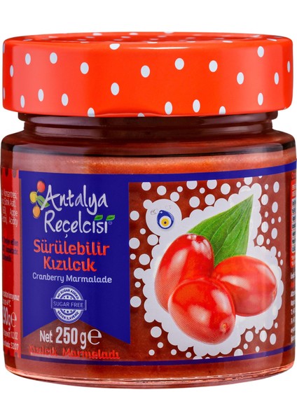Sürülebilir Kızılcık Marmeladı 250GR