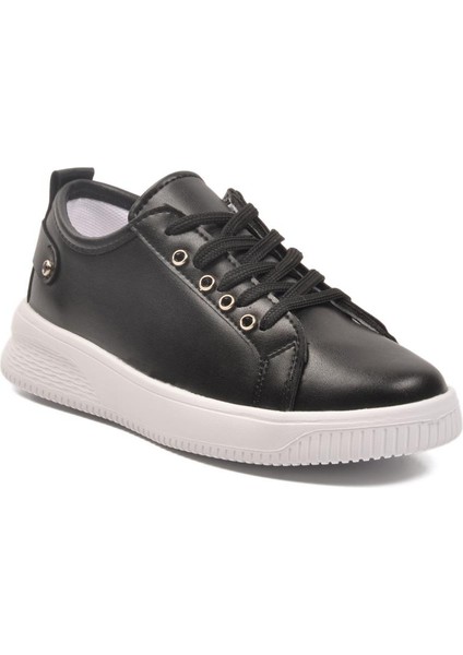 201 G Siyah-Beyaz Unisex Taşlı Mevsimlik Sneaker