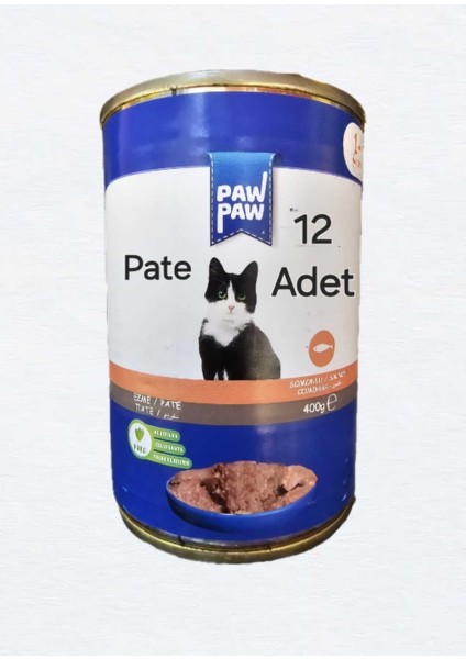 Saygın Pet Paw Somonlu Yetişkin Kedi Konservesi 400 gr 12 Adet