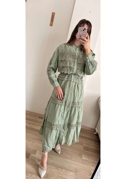 Ithal Güpürlü Pırlantalı Elbise fırsatları