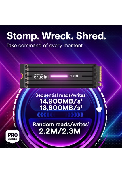 T710 2tb Pcıe Gen5 Nvme M.2 SSD CT2000T710SSD5 Soğutuculu Heatsink fiyatları