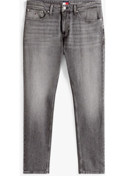 Tommy Hılfıger Erkek Marka Logolu Çift Cep Şık Görünüşlü Günlük Kullanıma Uygun Koyu Gri Jeans DM0DM21231 1bz