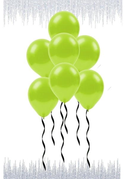 Metalik Açık Yeşil Balon 10'lu M125