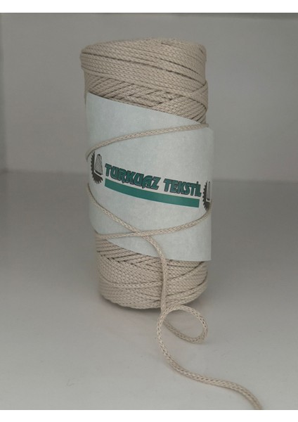Polipropilen Makrome Ipi 2mm 200GR Krem Makrome , Makrome Ipi , Supla , Çanta Ipi