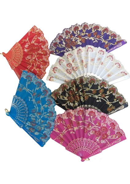 Yelpaze Karışık Renk 12 Adet