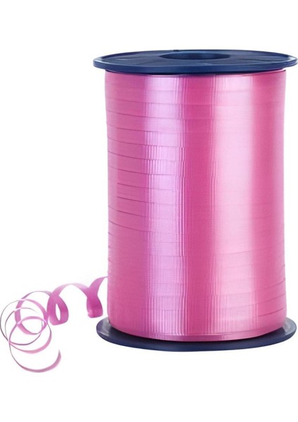 Pastel Fuşya Rafya Şerit 8 mm x 200 M