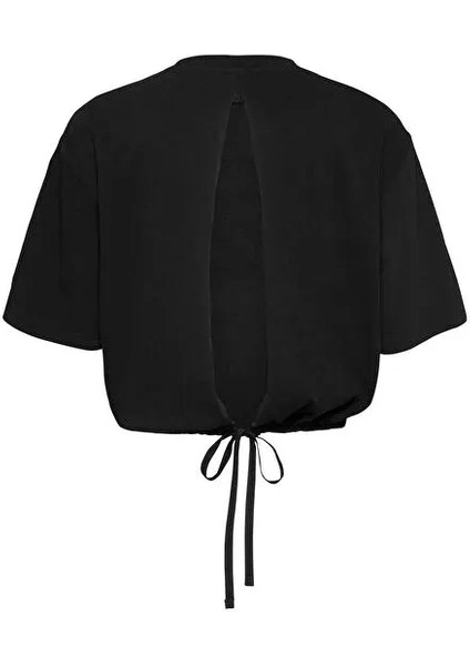 Tommy Hılfıger Kadın Marka Logolu Bisiklet Yakalı Pamuklu Siyah T-Shirt DW0DW20924 Bds fiyatları