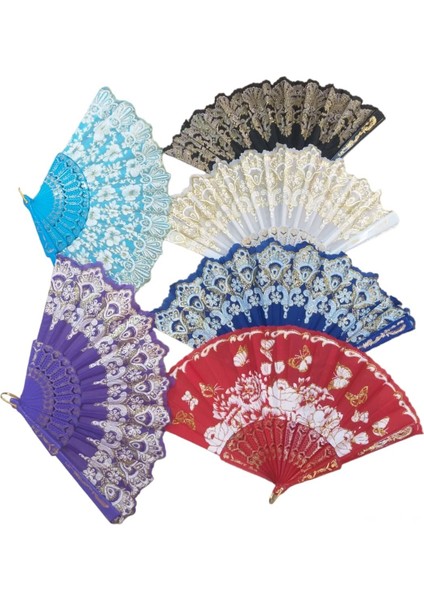 Yelpaze Karışık Renk 12 Adet