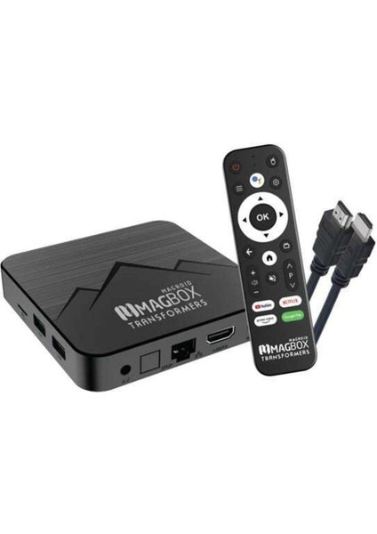 Çok Renkli Akıllı Tv Kutusu 32GB HDD 4gb Ram Bluetooth 5g Wifi Sesli Kumanda