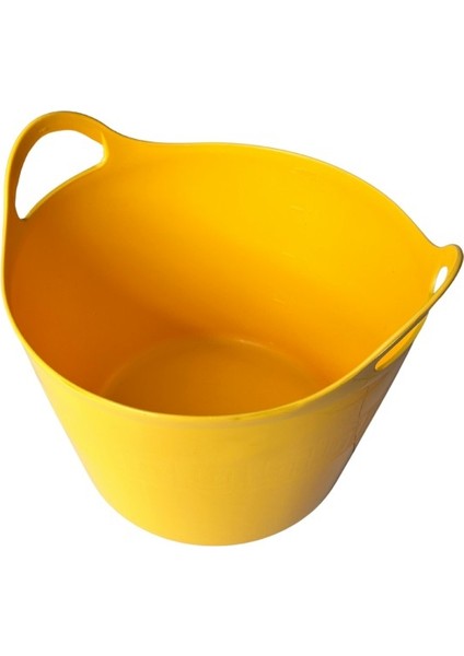 Sarı, Esnek Plastik Kova – 20 Litre, Temizli Kovası, Esneyebilen Oyuncak Ve çamaşır sepeti modelleri