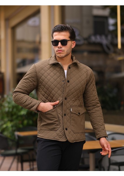 Erkek Çıtçıt Basic Kışlık Kürklü Kahve Kapitone Mont indirimleri