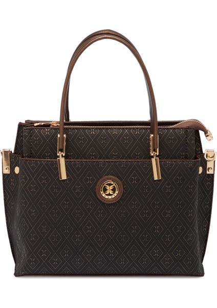 Bronz Print Kadın Omuz Çantası - S1WPR0000803-R7P