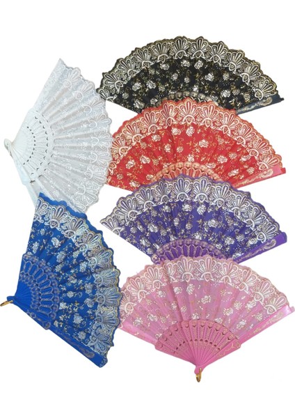 Yelpaze Karışık Renk 12 Adet