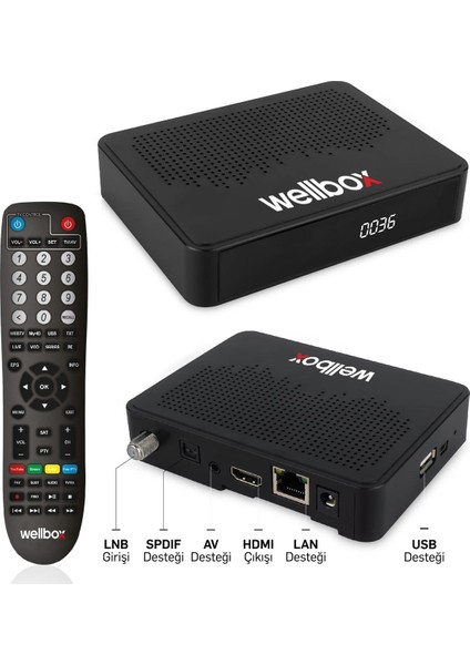 Mini Hd Uydu Alıcı Ethernet Wi-Fi ile Istediğiniz Içeriği Keyifle Izleyin