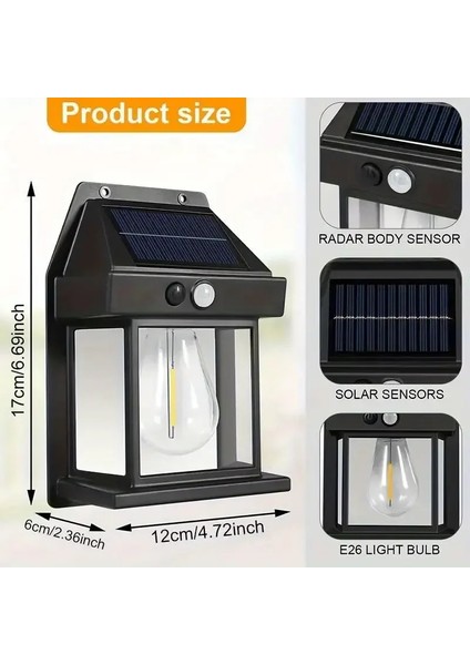 Solar Şarjlı Duvar Aplik Lambası Sensorlu EG-111 (5313) fiyatları