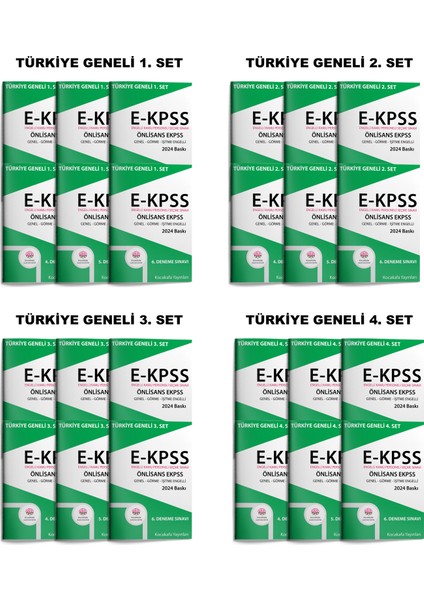 Ekpss Önlisans Ggi2 24'lü Deneme Sınav Seti