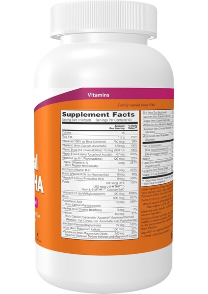 Prenatal Multivitamin Gels + Dha, 180 Softgels modelleri