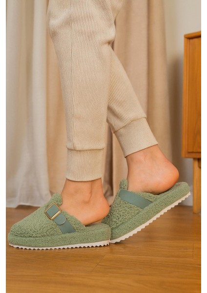 Kadın Tokalı Havlu Kışlık Kadın Terlik modelleri