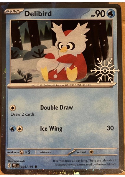 Delibird [holiday Calendar] #46 Pokemon Paldea Evolved Orijinal Pokemon Kartı