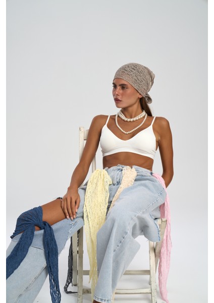 Miray Üçgen Kesim Vizon Dantel Bandana fırsatları