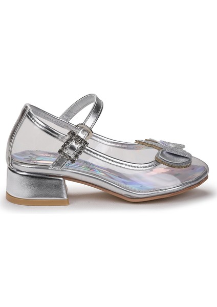 Unicorn Kız Çocuk Topuklu Abiye Şeffaf Ayakkabı modelleri