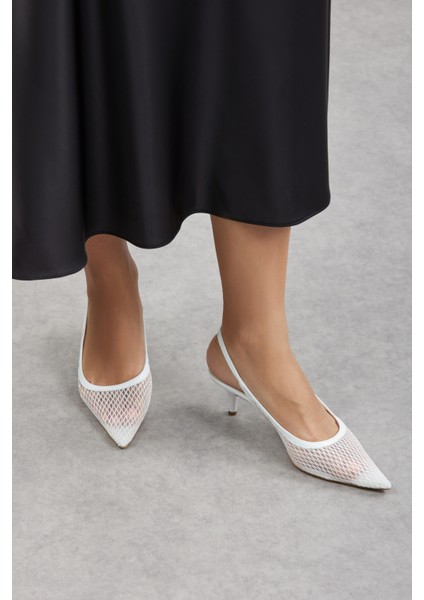 Vera Kadın Fileli Topuklu Ayakkabı