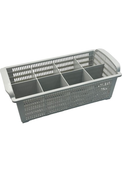 Gastronomi Endüstriyel Bulaşık Makinesi Kaşıklık Sepeti | 415X214X150 mm Dayanıklı Plastik