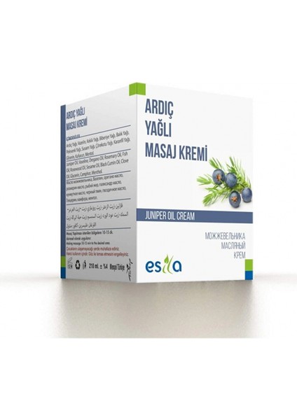Organik Yağ Ardıç Yağlı Masaj Kremi 210 ml