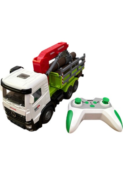 Uzaktan Kumandalı Sarjlı Full Fonksiyon Kumandadan Kontrol Edebilen Vinç Iş Makinesi 26 cm