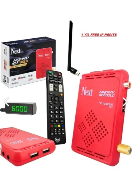 Mini Full Hd Uydu Alıcısı, Ip Tv, Wifi Anten, Tak Çalıştır, Kırmızı fiyatları