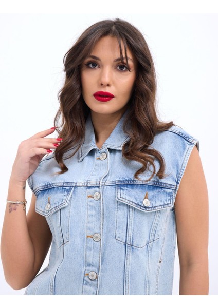 6822 Kot Yelek-Açık Mavi